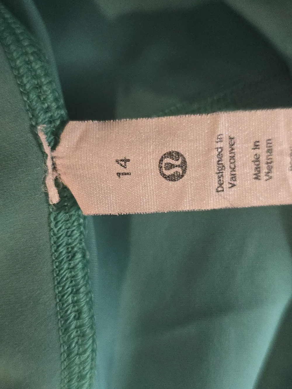lululemon athletica Teal Leggings with Reflective Logo